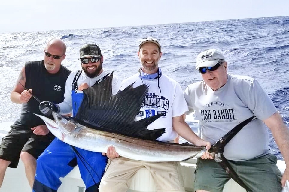 Sailfish caught on No Slack Fishing Team out of Islamorada Florida